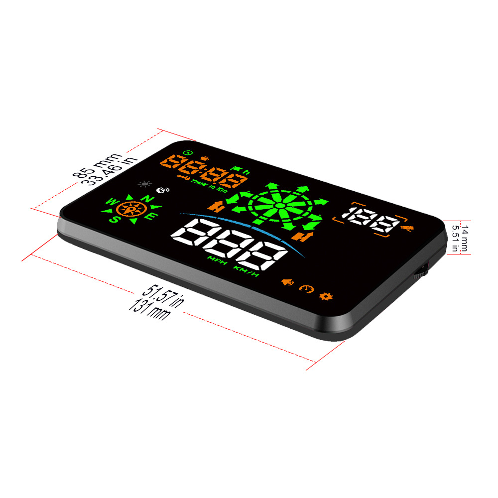 Multifunctional GPS speed measurement and navigation portable display 5 02