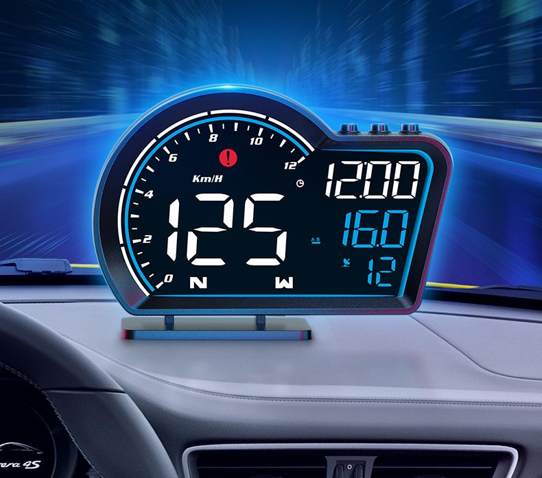 Car GPS head-up display car universal speedometer 43