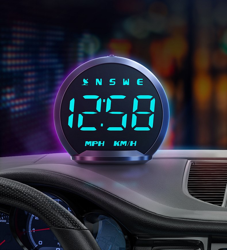 Universal speedometer digital clock HD head up display 42